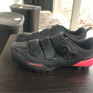 Specialized Body Geometry COMP MTB bicycle Black/Acid Lava Shoes Size 41/8US
